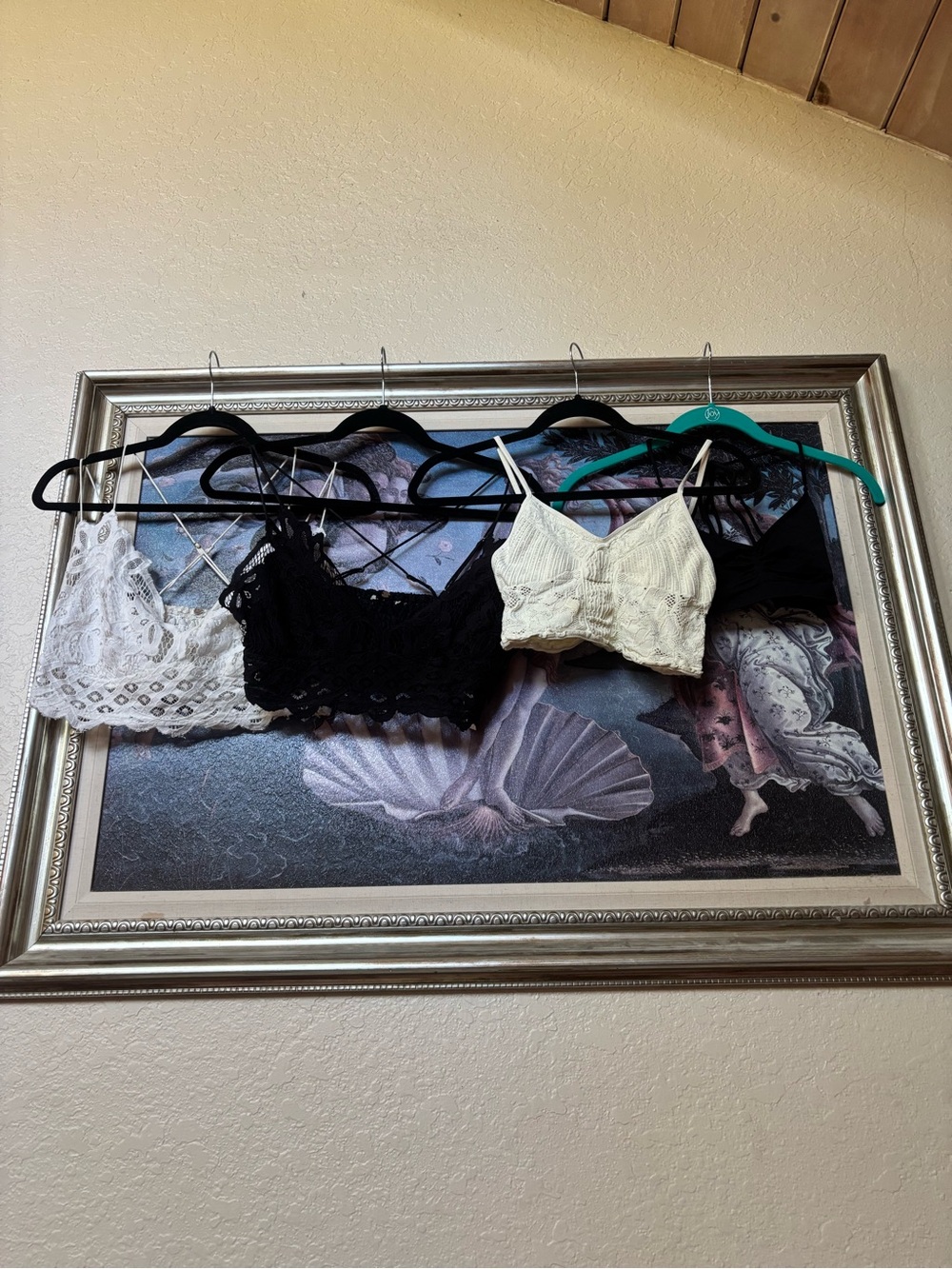 Free People Bralette Set - White, Black, Cream